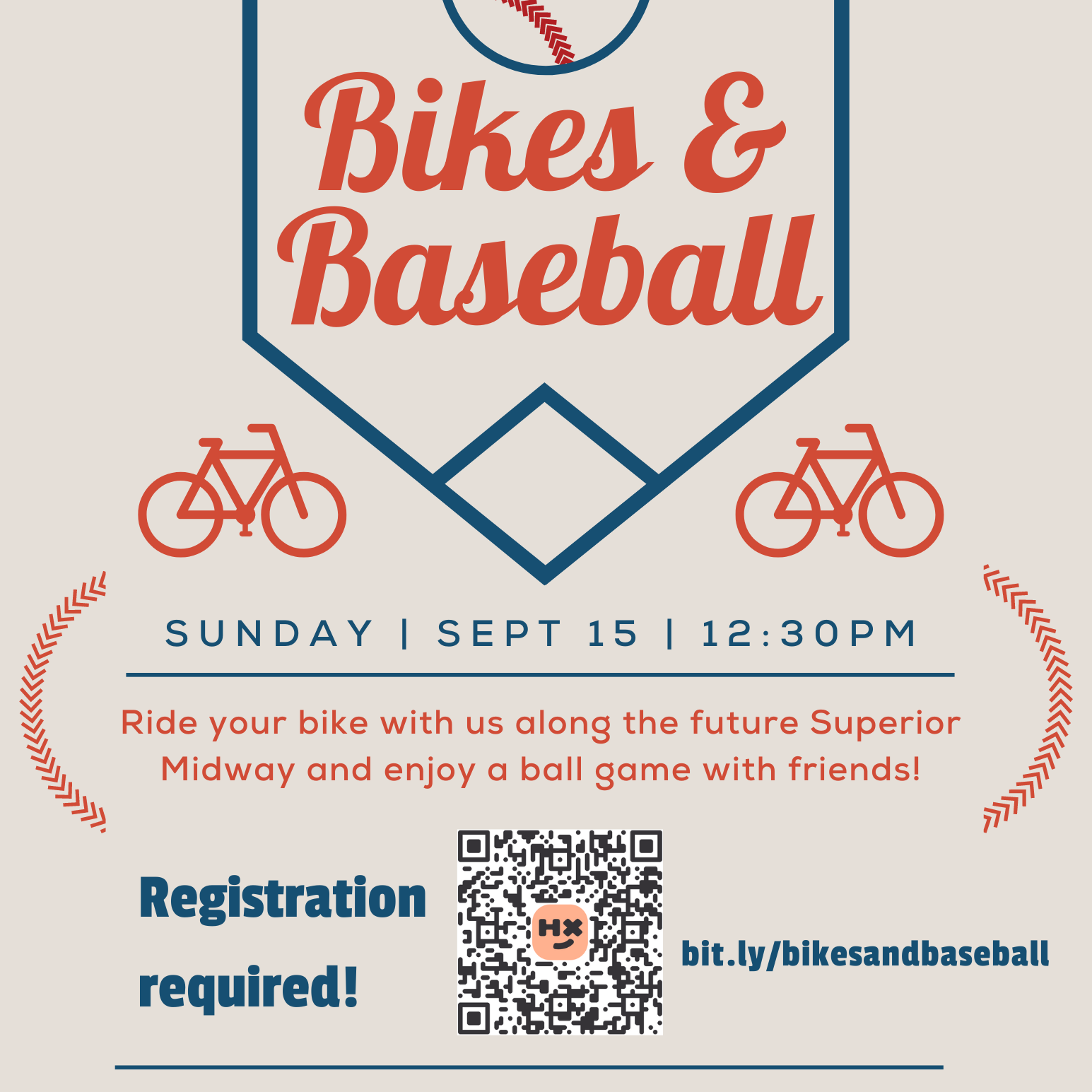 Bikes & Baseball Flyer