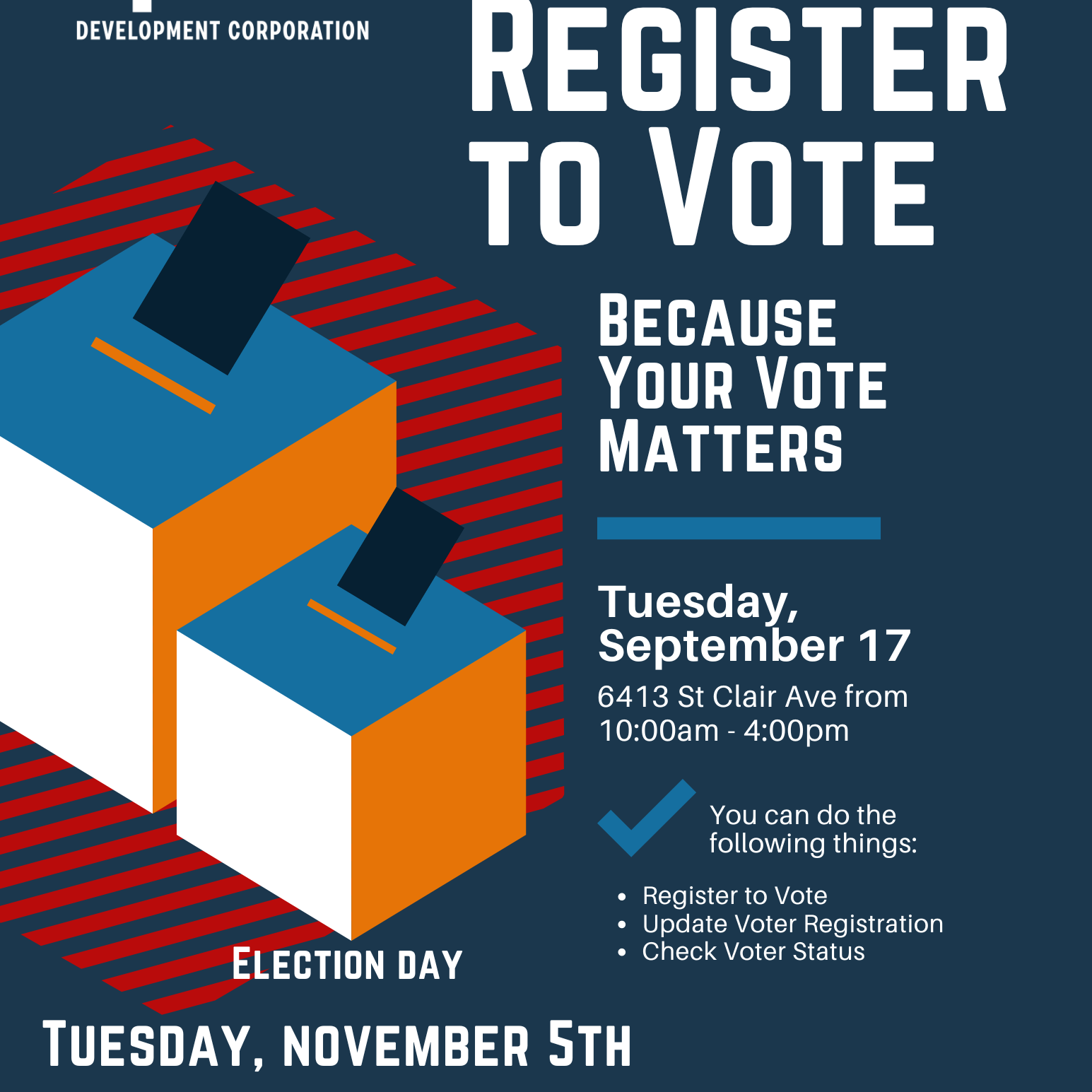 National Voter Registration Day Event Flyer